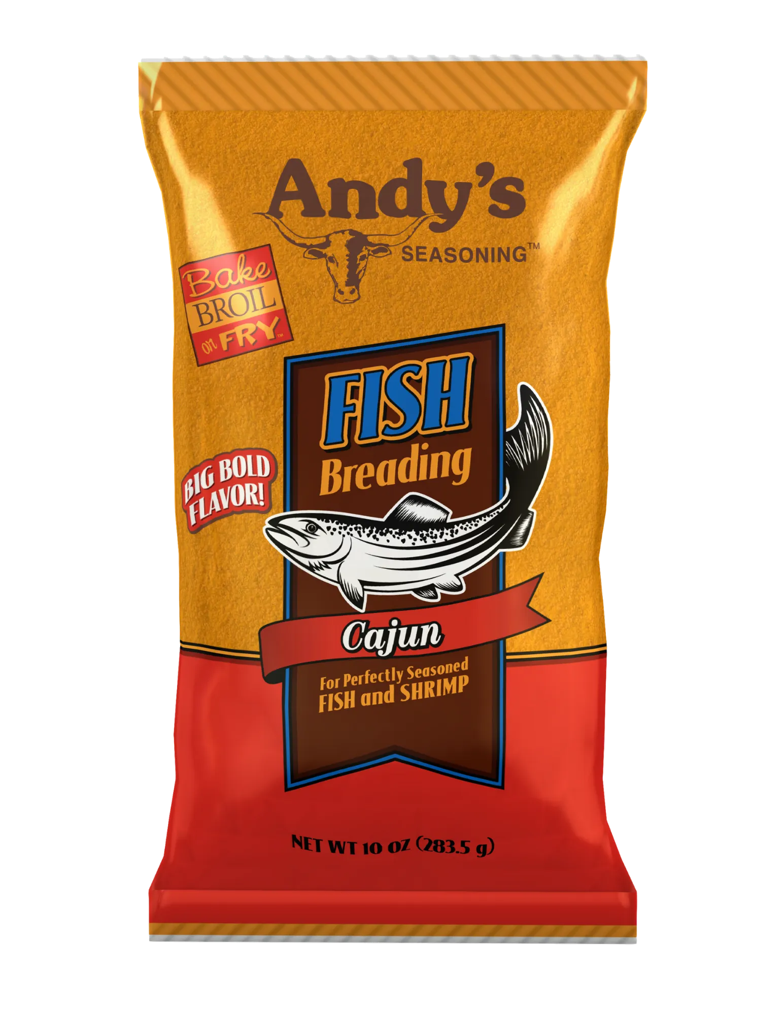 Andy's Cajun Fish Breading Front