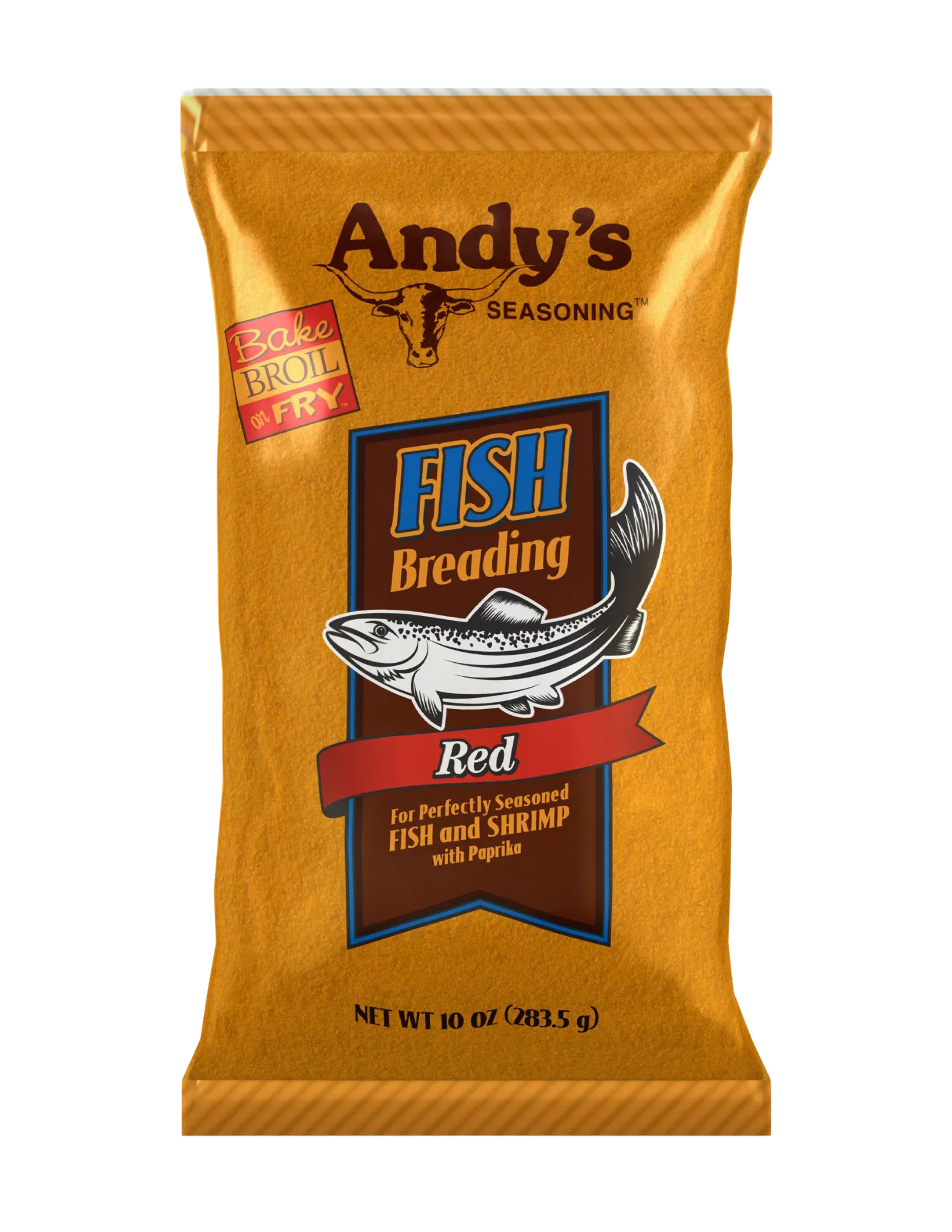 Andy's Red Fish Breading Front