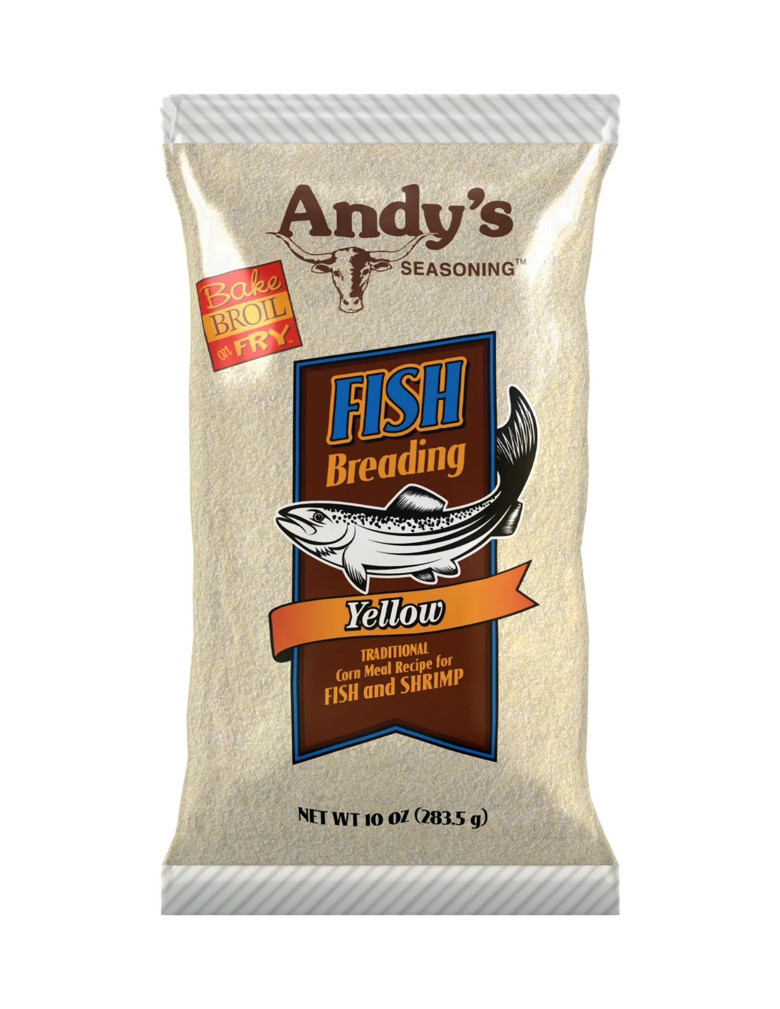 Andy's Yellow Fish Breading Front